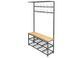 Дизайнерська Підлогова вішалка в стилі Loft Design 110x30x180h Сірий/Дерево ATL119 ATL119 фото