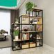 Дизайнерский Стеллаж в стиле Loft Design 160x40x200h Черный/Дерево ATL357 ATL357 фото