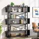 Дизайнерский Стеллаж в стиле Loft Design 150x30x180h Черный/Дерево ATL853 ATL853 фото 3