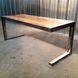 Дизайнерський журнальний стіл в стилі Loft 120x50x55h Сірий/Дерево ATL587 ATL587 фото