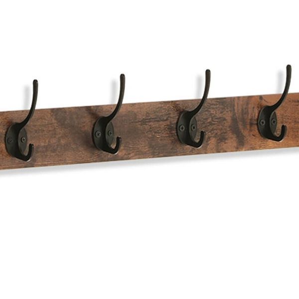 Дизайнерская Напольная вешалка в стиле Loft Design 100x45x190h Черный/Дерево ATL899 ATL899 фото