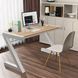 Дизайнерский Письменный компьютерный стол Loft Design 120x60x75h Белый/Дерево ATL635 ATL635 фото