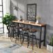 Дизайнерська Барна стійка з натурального дерева Loft Design 240х40х100h Чорний / Дерево ATL311 ATL311 фото 8