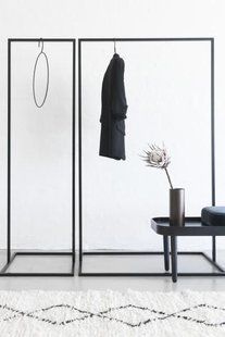 Комплект Дизайнерських підлогових вішалок в стилі Loft Design 120x40x180h Чорний/Метал ATL139 ATL139 фото
