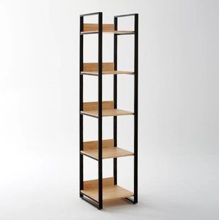 Дизайнерский Стеллаж в стиле Loft Design 400x40x200h Черный/Дерево ATL410 ATL410 фото