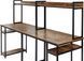 Дизайнерський Письмовий комп'ютерний стіл з полицями Loft Design 240x60x160h Чорний/Дерево ATL722 ATL722 фото 4