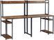Дизайнерський Письмовий комп'ютерний стіл з полицями Loft Design 240x60x160h Чорний/Дерево ATL722 ATL722 фото 9