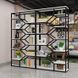 Дизайнерский Стеллаж в стиле Loft Design 100x30x220h Черный/Дерево ATL096 ATL096 фото 4