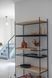 Дизайнерский Стеллаж в стиле Loft Design 100x40x200h Черный/Дерево ATL405 ATL405 фото 9