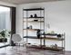 Дизайнерский Стеллаж в стиле Loft Design 100x40x200h Черный/Дерево ATL405 ATL405 фото 7