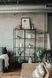 Дизайнерский Стеллаж в стиле Loft Design 120x40x210h Черный/Стекло ATL411 ATL411 фото