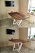 Дизайнерський Кухонний обідній стіл з натурального дерева Loft Design 160x80x75h Білий / Дерево ATL793 ATL793 фото