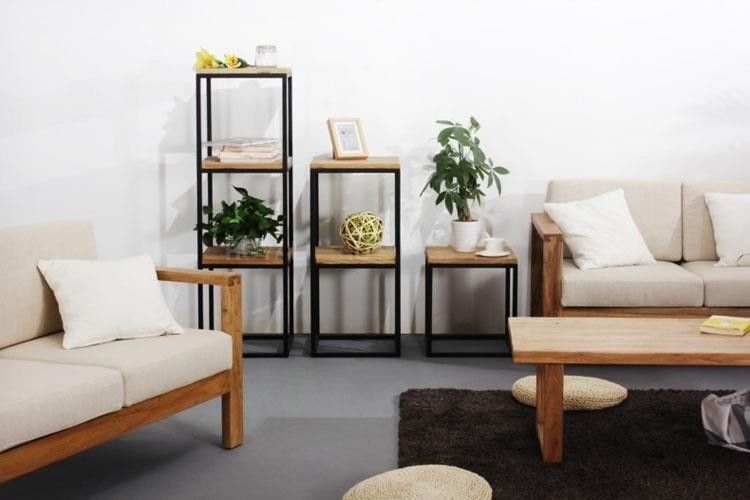 Дизайнерський Стелаж в стилі Loft Design 120x40x120h Чорний/Дерево ATL097 ATL097 фото