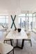 Дизайнерский Кухонный обеденный стол Loft Design 240x100x75h Черный / Дерево ATL650 ATL650 фото