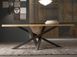 Дизайнерський Кухонний обідній стіл з натурального дерева Loft Design 220x80x75h Чорний / Дерево ATL794 ATL794 фото 1