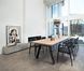 Дизайнерский Кухонный обеденный стол из натурального дерева Loft Design 240x80x75h Черный / Дерево ATL1131 ATL1131 фото 4