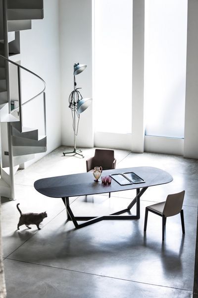 Дизайнерський Кухонний обідній стіл з натурального дерева Loft Design 160x60x75h Чорний / Дерево ATL1132 ATL1132 фото