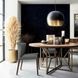 Дизайнерский Кухонный обеденный стол из натурального дерева Loft Design d100x75h Бронза / Дерево ATL1353 ATL1353 фото 2