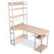 Дизайнерський Письмовий комп'ютерний стіл з полицями Loft Design 160x60x200h Білий/Дерево ATL706 ATL706 фото